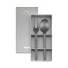 Mepra Stile Ice Nero 2-piece Serving Set In Silver
