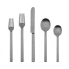 Mepra Stile Nero 5-piece Flatware Place Setting In Ice Oro Nero