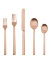 Mepra Stile Ice Oro Nero 5-piece Flatware Set In Brown