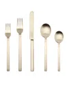 Mepra Stile Ice Oro Nero 5-piece Flatware Set In Brown