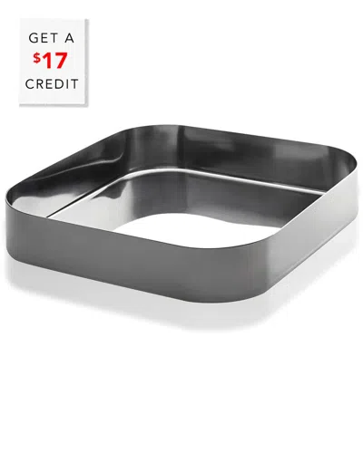 Mepra Stile Large Square Bowl With $17 Credit In Silver