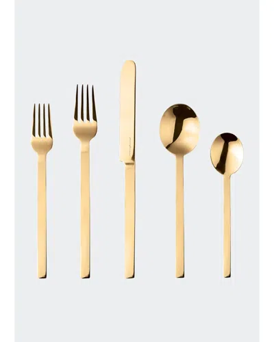 Mepra Stile Oro 20-piece Flatware Set In Gold
