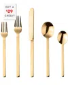 Mepra Stile Ice Oro 20-piece Flatware Set In Gold