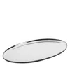 Mepra Stile Oval Stainless Steel Tray In Silver