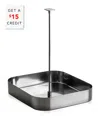Mepra Stile Square Condiment Basket With $15 Credit In Silver