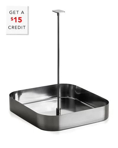 Mepra Stile Square Condiment Basket With $15 Credit In Silver