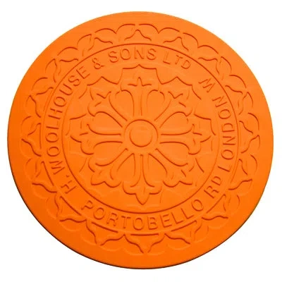 Mepra Street Cover London Round Charger Plate 13.9" - 12 Pieces In Carrot
