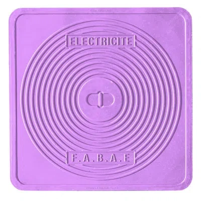 Mepra Street Cover Paris Square Charger Plate - 12 Pieces In Lilac