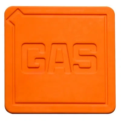 Mepra Street Cover Square Charger Plate 5.5" - 6 Pieces - Carrot