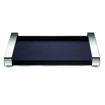 Mepra Sushic Serving Tray In Silver;black