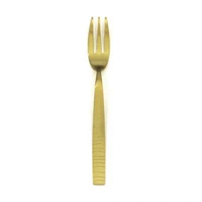 Mepra Tigre Cake Fork - 48 Pieces In Ice Gold