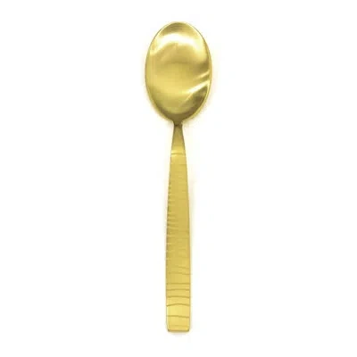 Mepra Tigre Dessert Spoon - 24 Pieces In Ice Gold