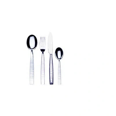 Mepra Tigre Flatware Set - 24 Pieces - Stainless Steel In Silver