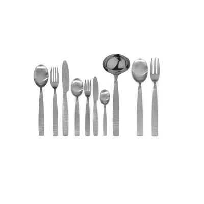 Mepra Tigre Flatware Set - 45 Pieces - Ice In Silver