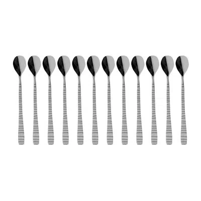 Mepra Tigre Ice Tea Spoon - 12 Pieces - Ice In Silver