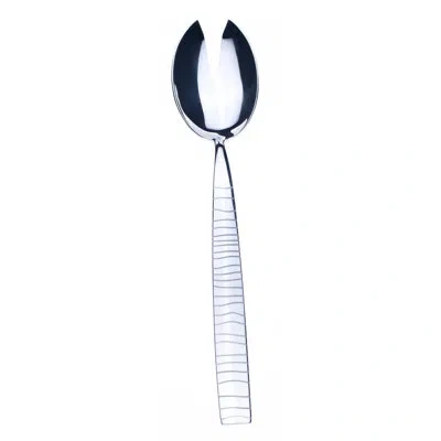Mepra Tigre Salad Serving Fork - 12 Pieces In Silver