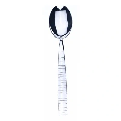 Mepra Tigre Salad Serving Spoon - 48 Pieces In Silver