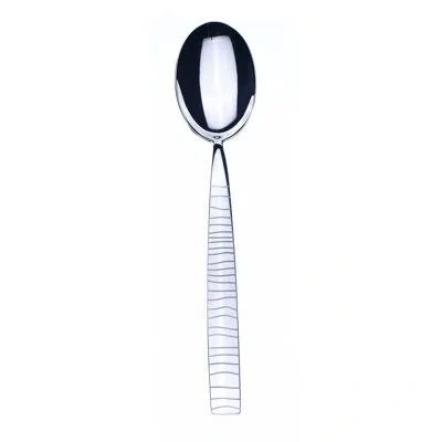 Mepra Tigre Serving Spoon - 12 Pieces In Silver