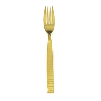 Mepra Tigre Table Fork - 48 Pieces In Ice Gold