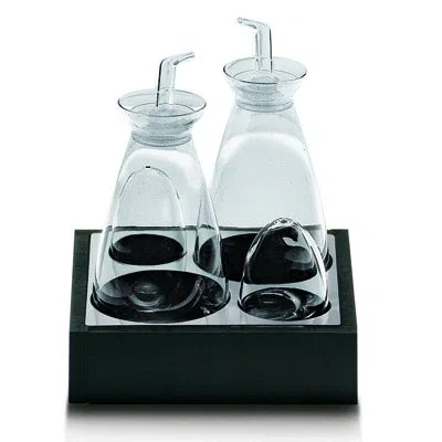 Mepra Tre Cruet Set In Wenge