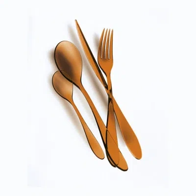 Mepra Uno Flatware Set - 24 Pieces In Amber