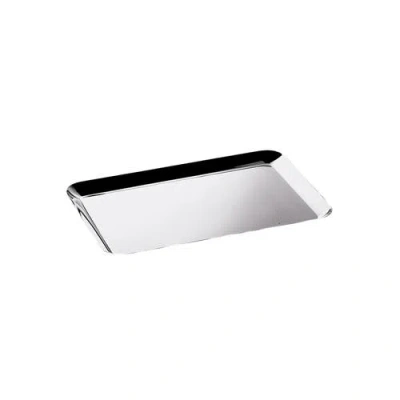 Mepra Uno Rectangular Serving Tray In Silver