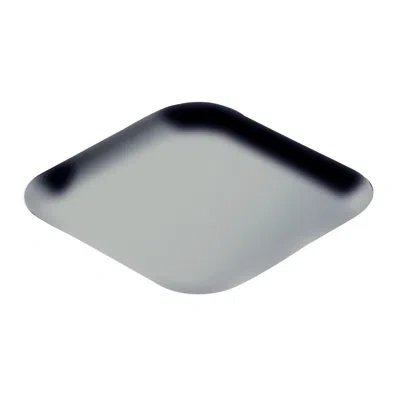 Mepra Uno Square Tray - 6 Pieces In Silver