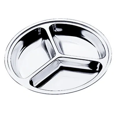 Mepra Vegetable Dish With 3 Compartments D: 10-5/8" In Silver