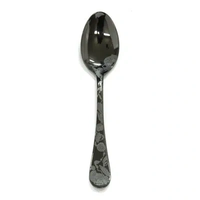 Mepra Venere American Coffee Spoon - 48 Pieces In Oro-nero