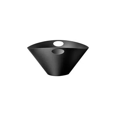 Mepra Venere Cm. 22 X 20 Vulcan Gray Decorative Bowl In Vulcan Grey
