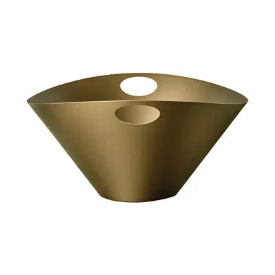 Mepra Venere Decorative Bowl In Materic Gold
