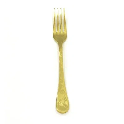 Mepra Venere Dessert Fork - 24 Pieces In Ice Gold