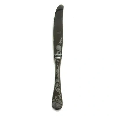 Mepra Venere Dessert Knife - 12 Pieces In Oro-nero