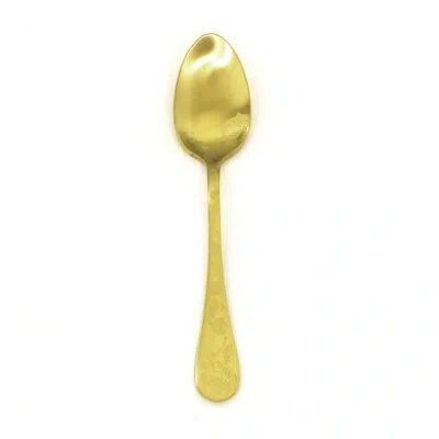 Mepra Venere Dessert Spoon - 24 Pieces In Ice Gold