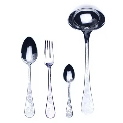 Mepra Venere Flatware Set - 49 Pieces - Ice In Silver