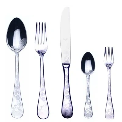 Mepra Venere Flatware Set With Cake Forks - 30 Pieces - Stainless Steel In Silver