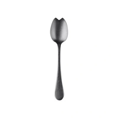 Mepra Venere Salad Serving Spoon - 48 Pieces In Oro-nero