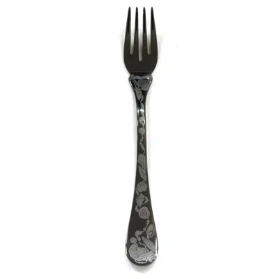 Mepra Venere Table Fish Fork - 48 Pieces In Oro-nero