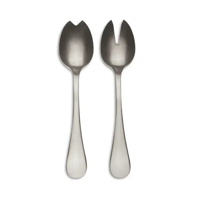 Mepra Vintage 2-piece Fork & Spoon Salad Serving Set In Champagne