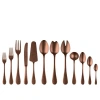 Mepra Vintage Pewter Flatware Set In Brown