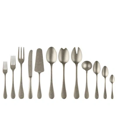 Mepra Vintage Pewter Flatware Set In Gray