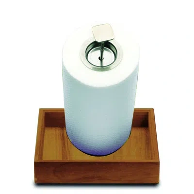 Mepra Wenge Free Standing Paper Towel Holder In Walnut