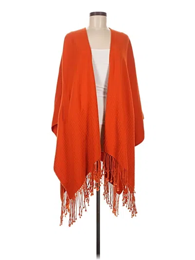Pre-owned Mer Sea & Co Poncho In Orange