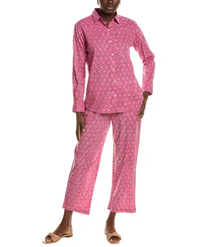Mer St. Barth 2pc Clementine Top & Pant Set In Pink
