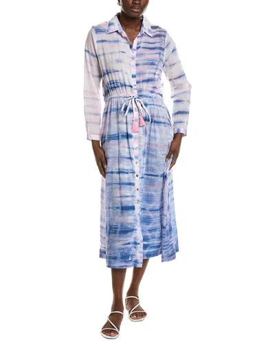 Mer St. Barth Anais Shirtdress In Blue