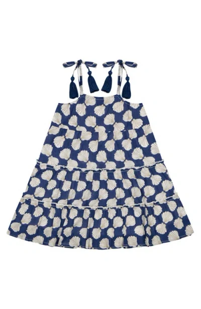 Mer St. Barth Kids'  Bella Girl's Sundress In Blue