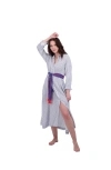 Mer St. Barth Button Front Shirtdress Marine Stripe In Blue