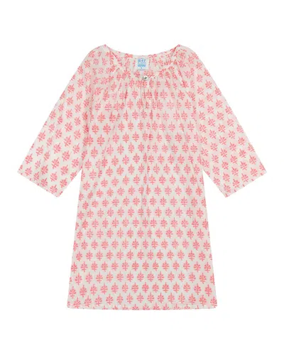 Mer St. Barth Kids' Caftan In Pink