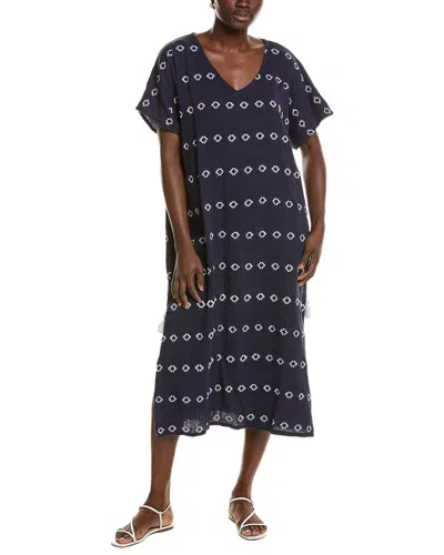 Mer St. Barth Capucine Maxi Caftan Dress In Blue