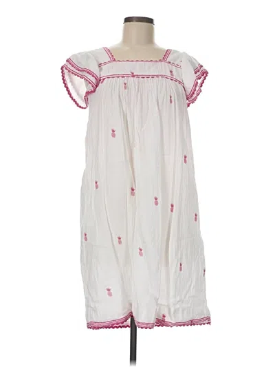 Pre-owned Mer St. Barth Casual Dress In White